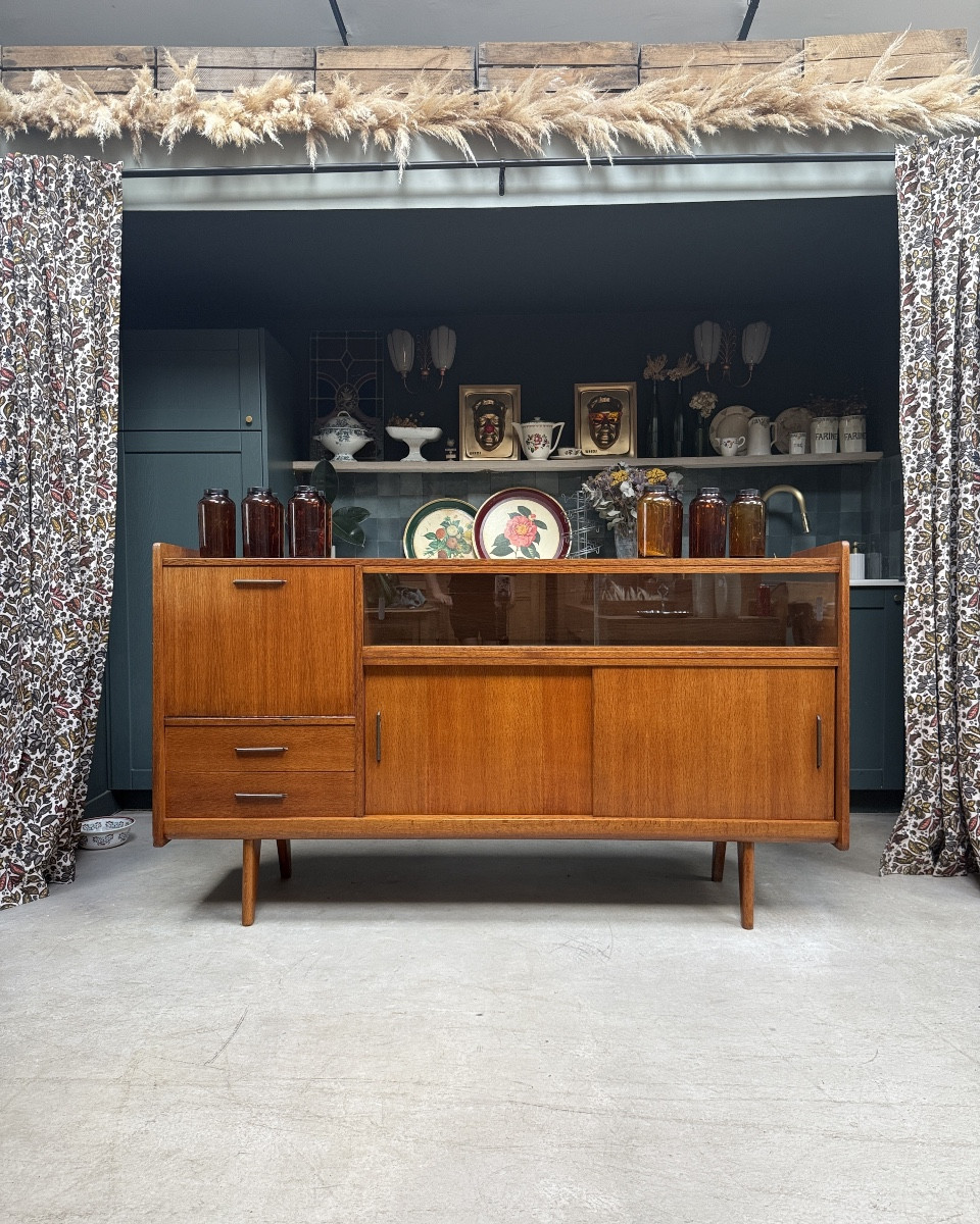 Enfilade scandinave en chêne 