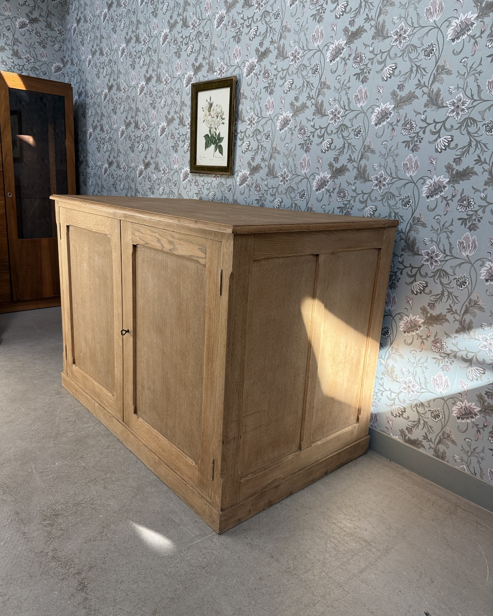 Meuble à plans / meuble de métier en chêne (rénové)-photo-1