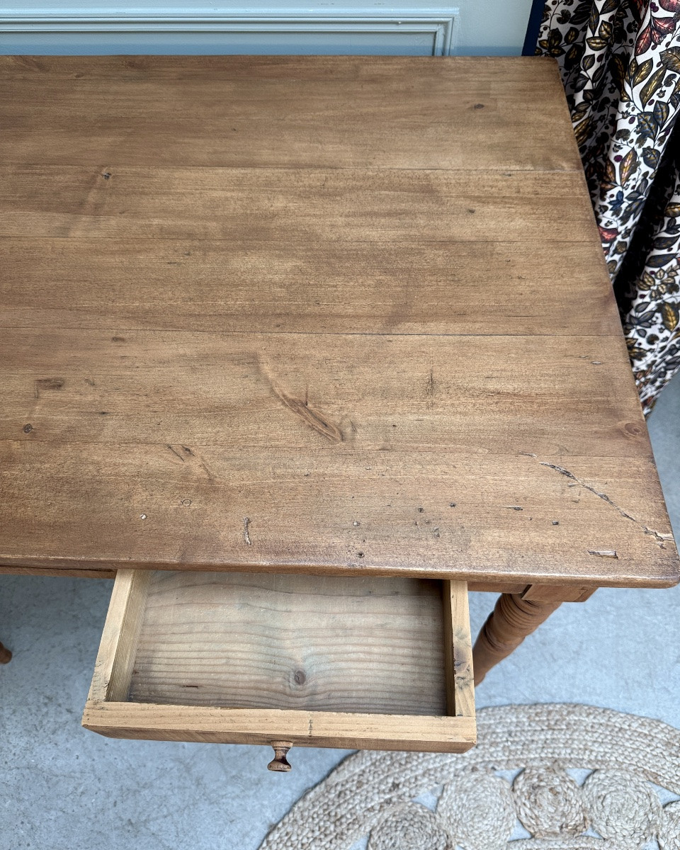 Table / bureau aux pieds tournés-photo-6