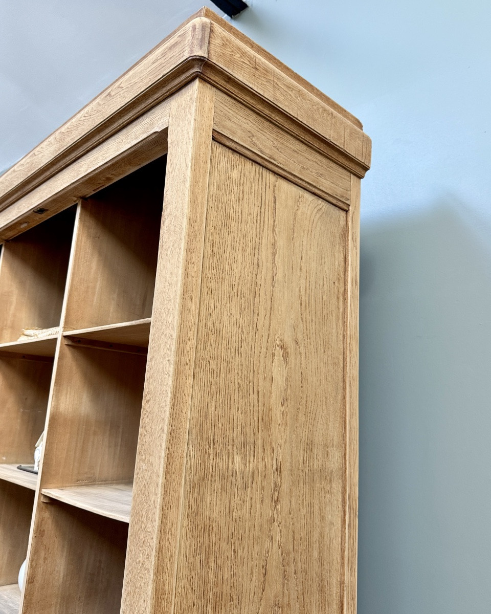 Large Oak Locker Cabinet (renovated)-photo-1