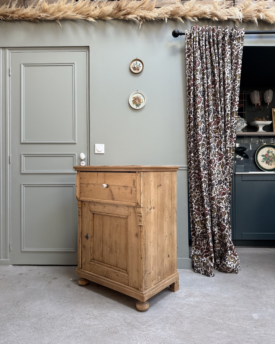 English Jam Cupboard In Solid Pine (renovated)-photo-4