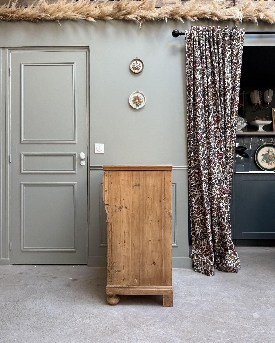 English Jam Cupboard In Solid Pine (renovated)-photo-3