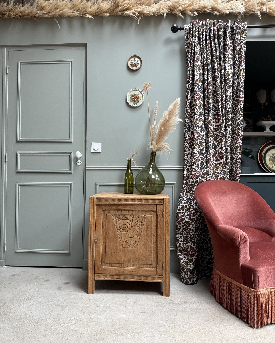 Confiturier Art Déco en chêne (rénové)