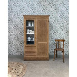 Armoire vitrine avec penderie