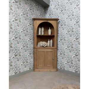 Vintage Solid Pine Corner Cabinet (renovated)