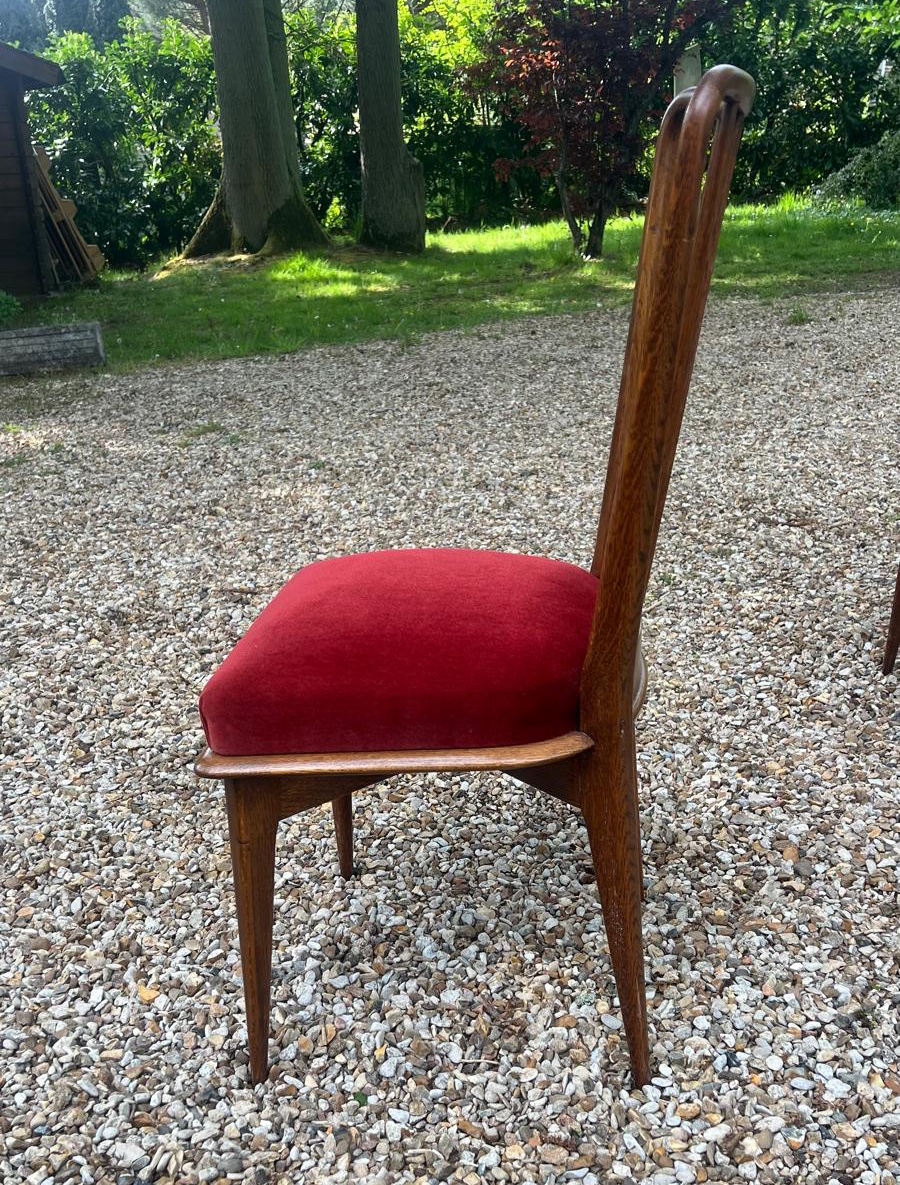 Ensemble de 6 chaises circa 1950-photo-2