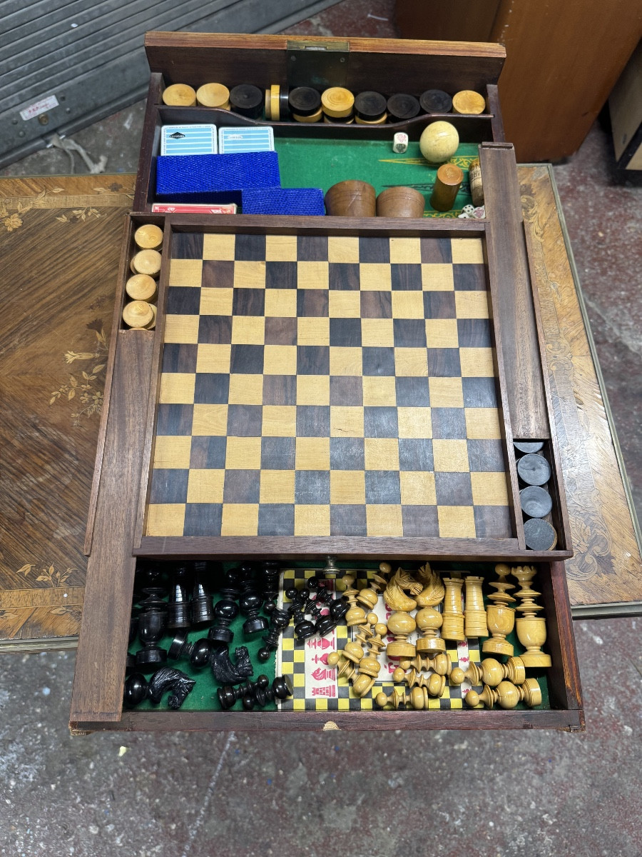 Table a jeux Louis Philippe-photo-3