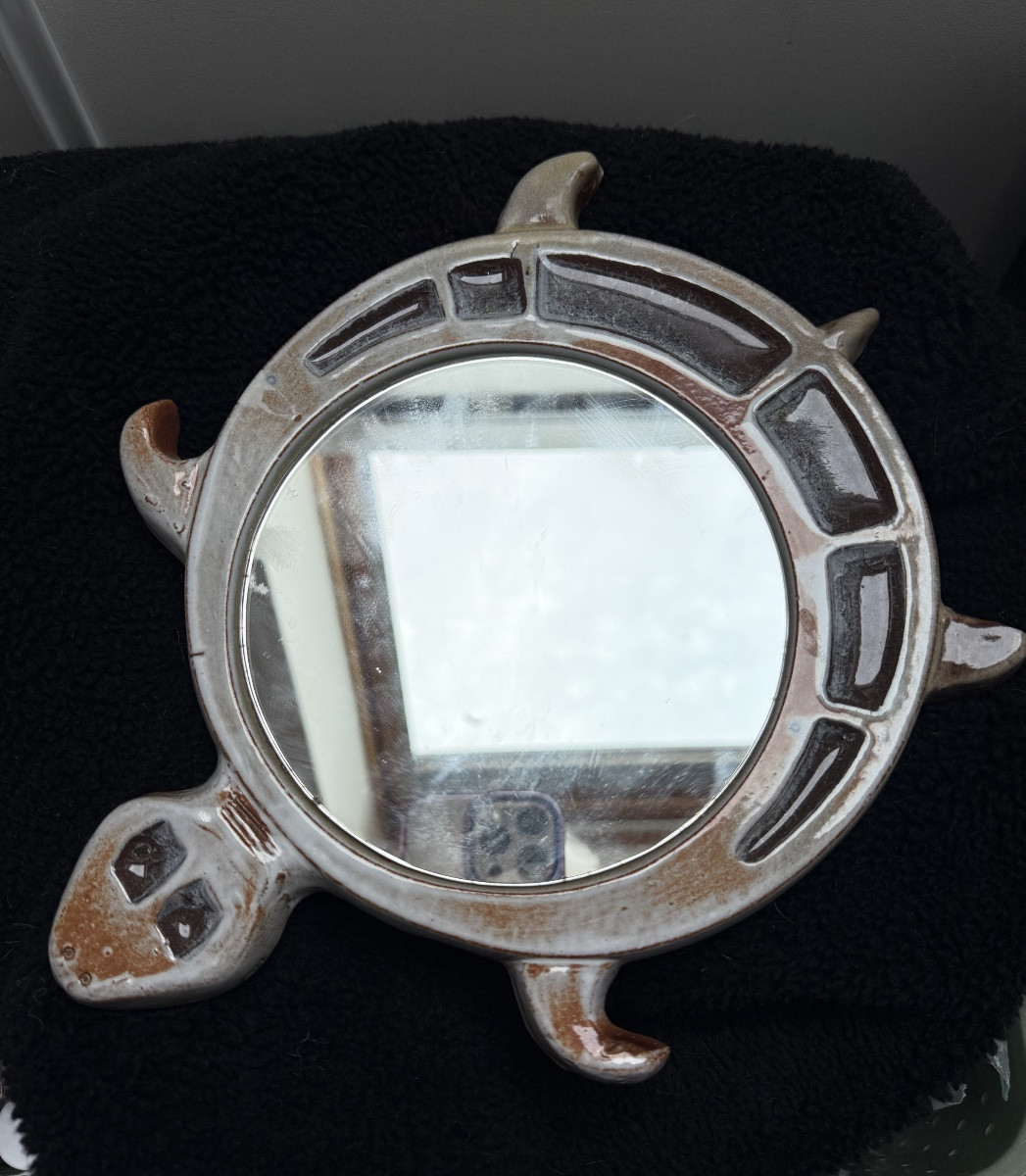Petit mirroir en céramique