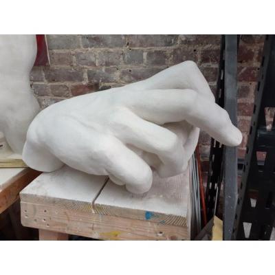 Plaster Hand Sculpture