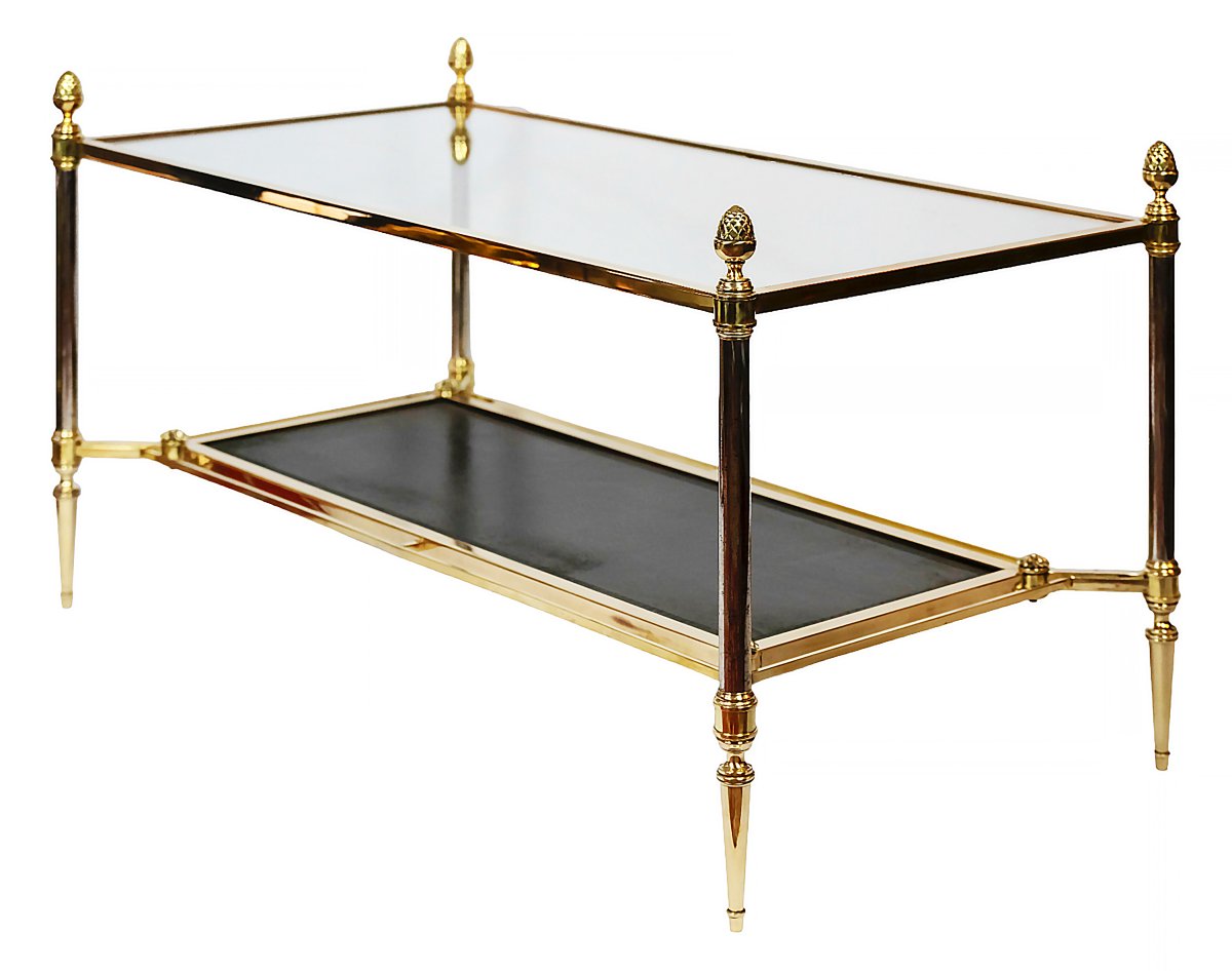 Table Basse/canapé Vintage Française Par Maison Jansen-photo-3