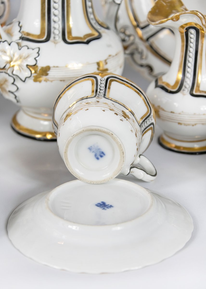 Antique Porcelain Tea Set For 11 People By Carl Tielsch-photo-3