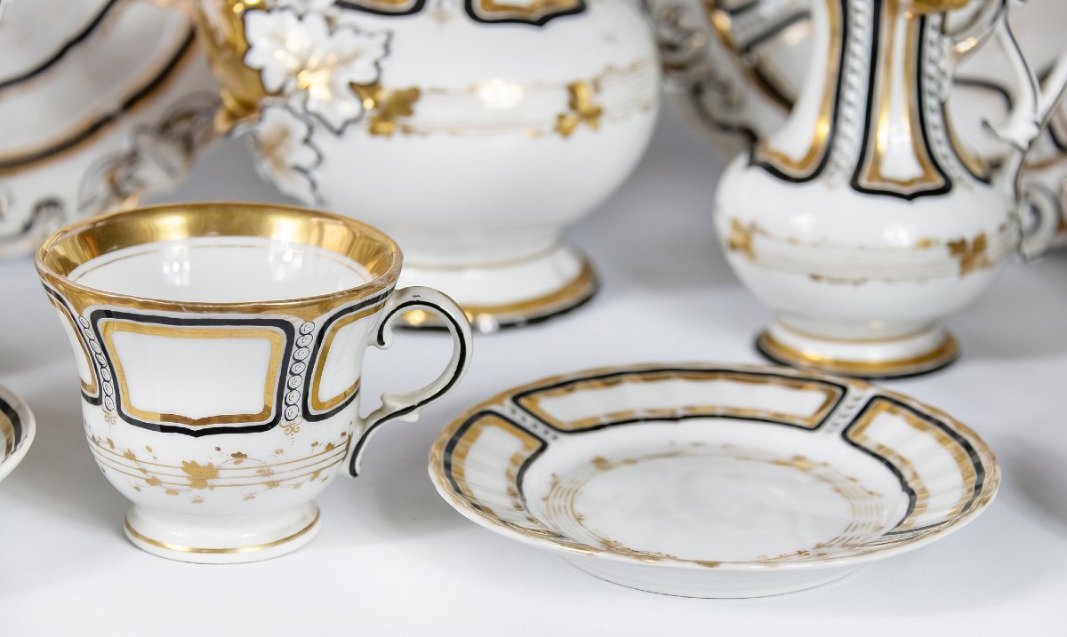 Antique Porcelain Tea Set For 11 People By Carl Tielsch-photo-5