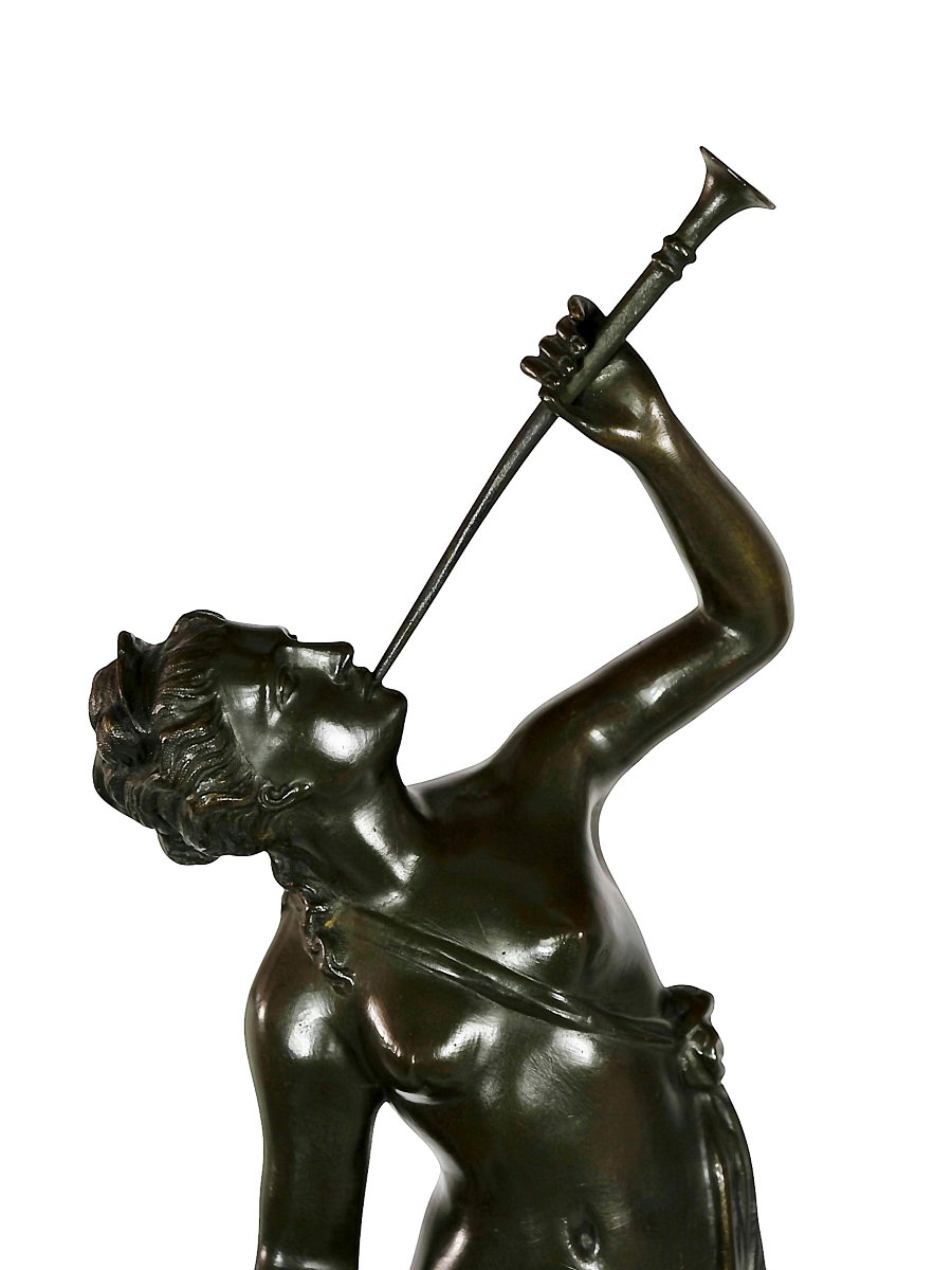Pair Of Bronze Sculptures Of Mercury And Fortuna After Jean De Boulogne-photo-1