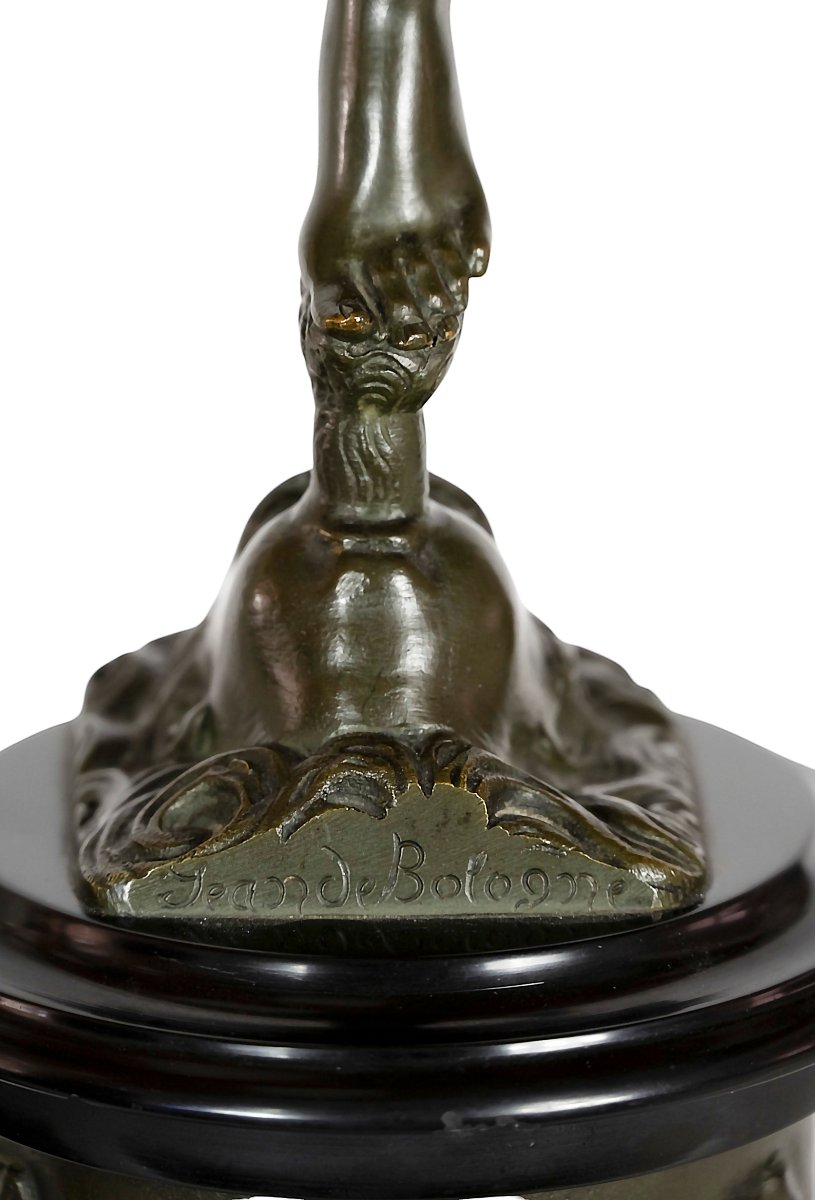 Pair Of Bronze Sculptures Of Mercury And Fortuna After Jean De Boulogne-photo-5