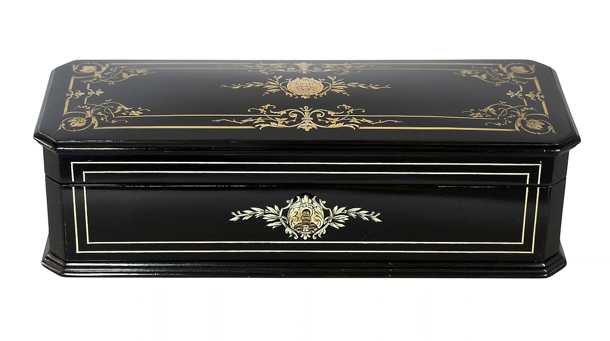 Coffret Décoratif Napoléon III Français Du XIXe Siècle-photo-1