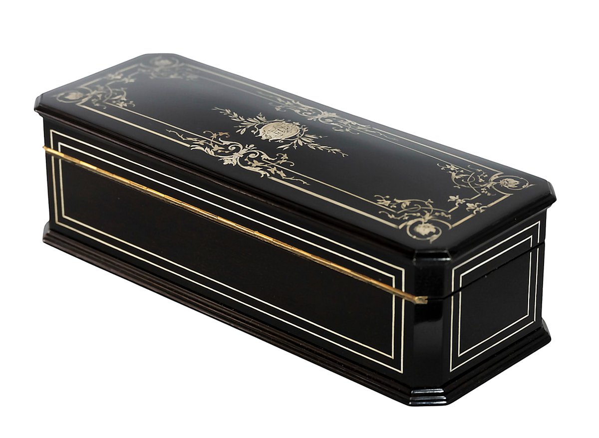Coffret Décoratif Napoléon III Français Du XIXe Siècle-photo-3
