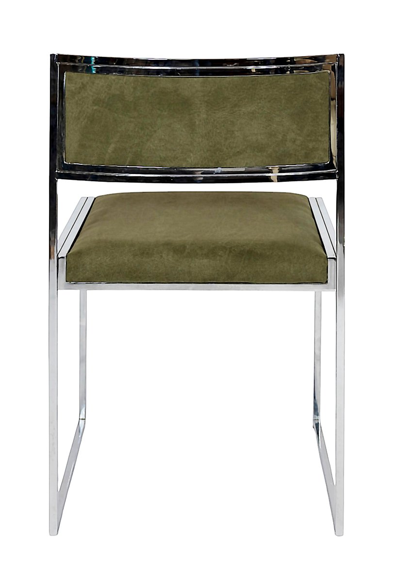 Set Of 4 Pcs. Mid-century Italian Chrome Chairs By Willy Rizzo-photo-3