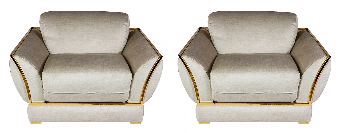Pair Of Italian Velvet And Gilt Metal Armchairs By Alberto Smania, 1970s