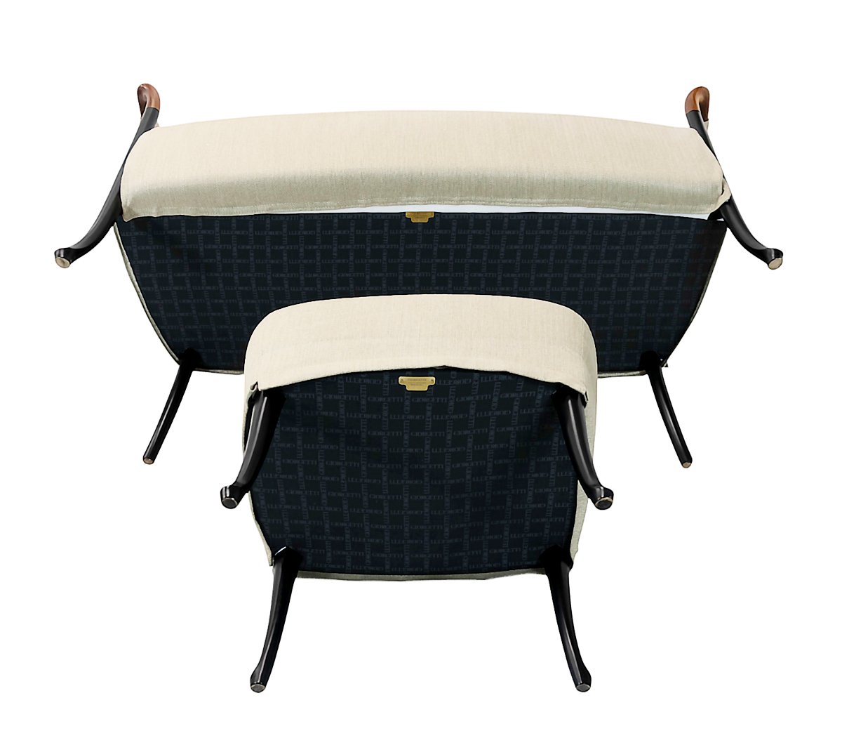 Giorgetti Progetti Sofa/loveseat Set With Ottoman By Umberto Asnago-photo-6