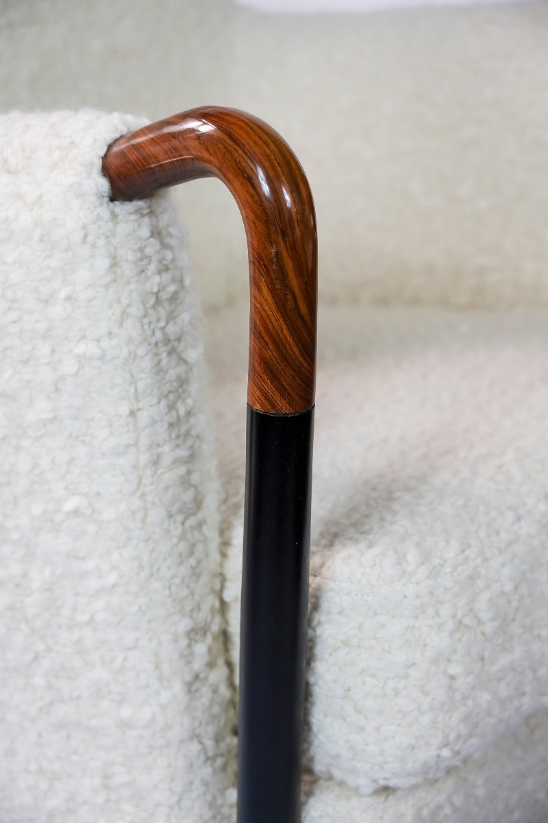 Paire de Fauteuils Giorgetti Progetti en Laine d'Alpaga Naturelle par Umberto Asnago-photo-4