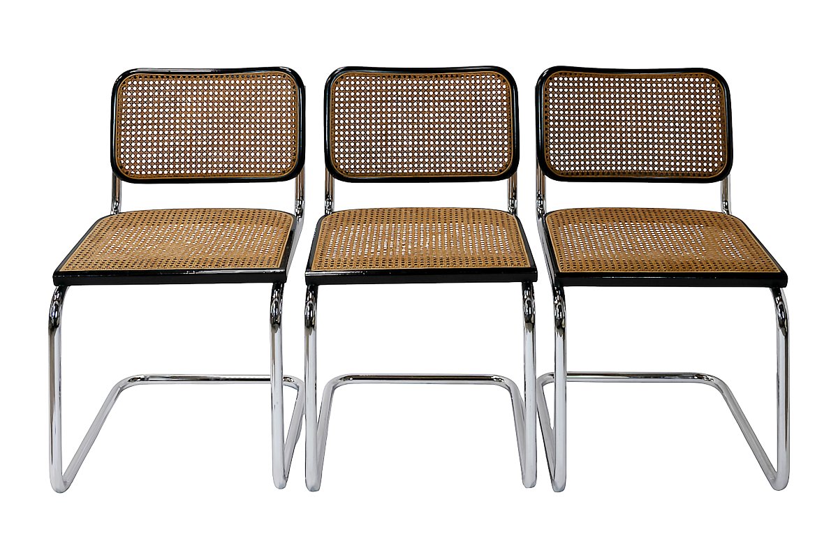 3 Piece Set. Mid-century Marcel Breuer Cesca Chairs By Gavina-photo-1
