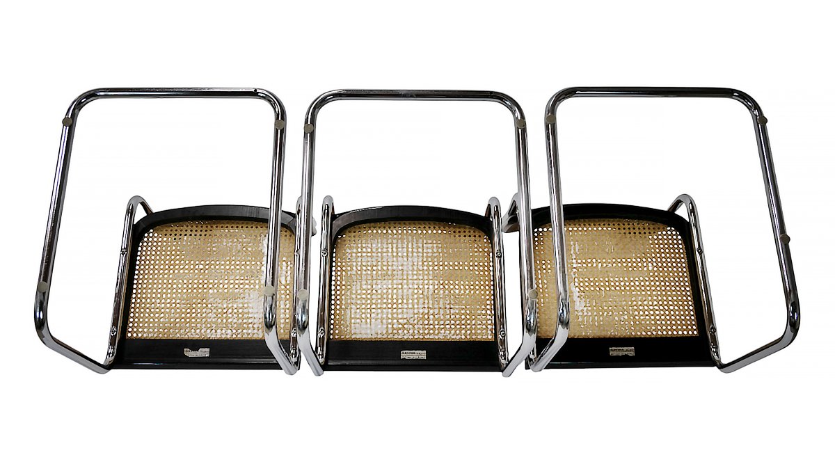 3 Piece Set. Mid-century Marcel Breuer Cesca Chairs By Gavina-photo-4