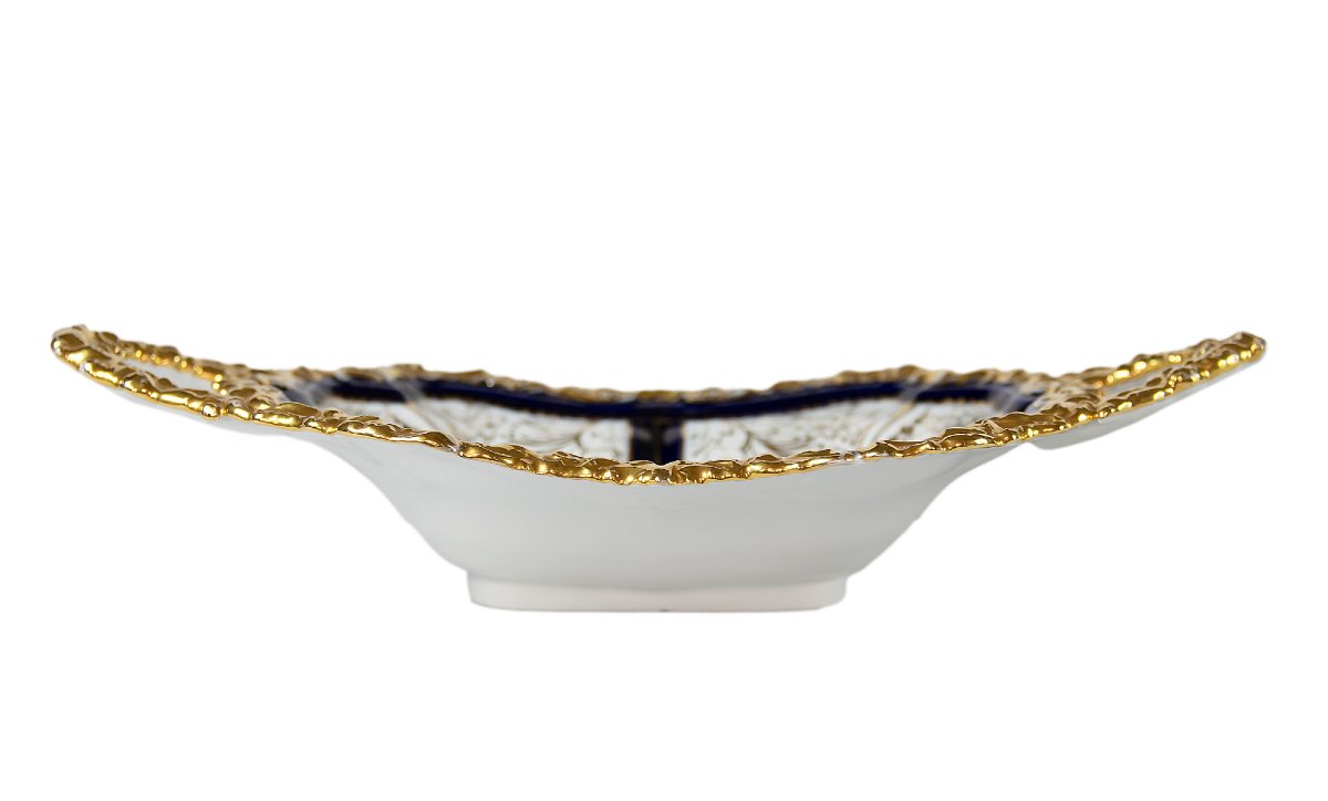 Assiette creuse en porcelaine de Meissen avec poignées-photo-5