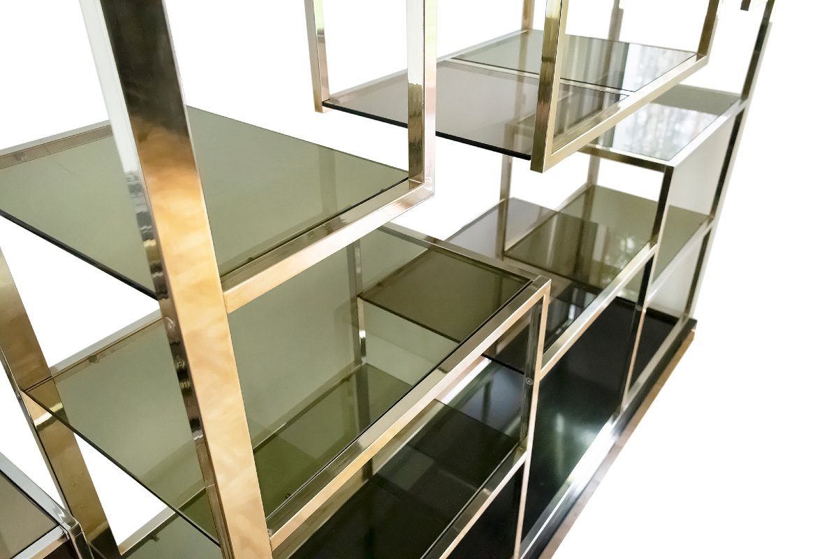 Mid-century French étagère/bookcase By Kim Moltzer, 1970's-photo-2