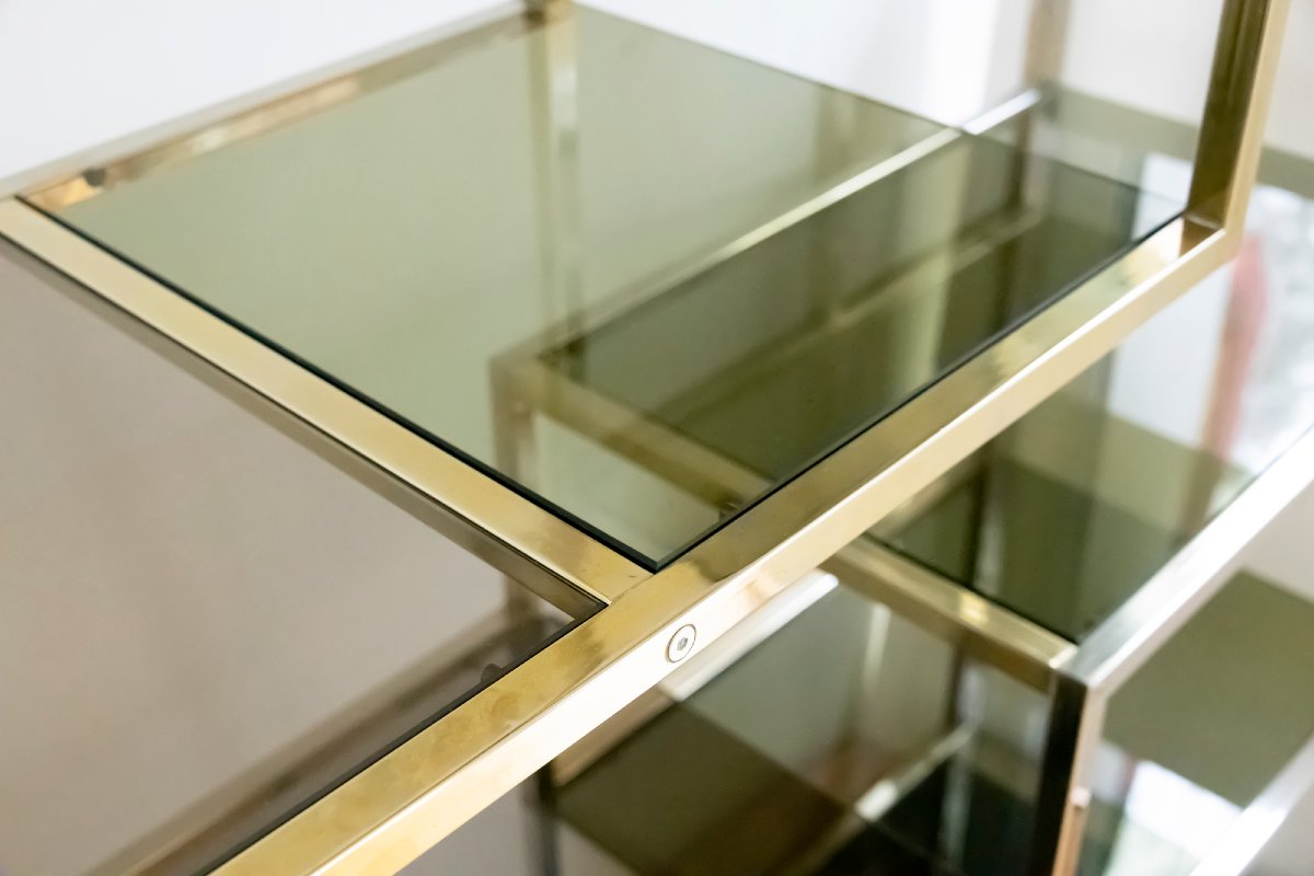 Mid-century French étagère/bookcase By Kim Moltzer, 1970's-photo-5