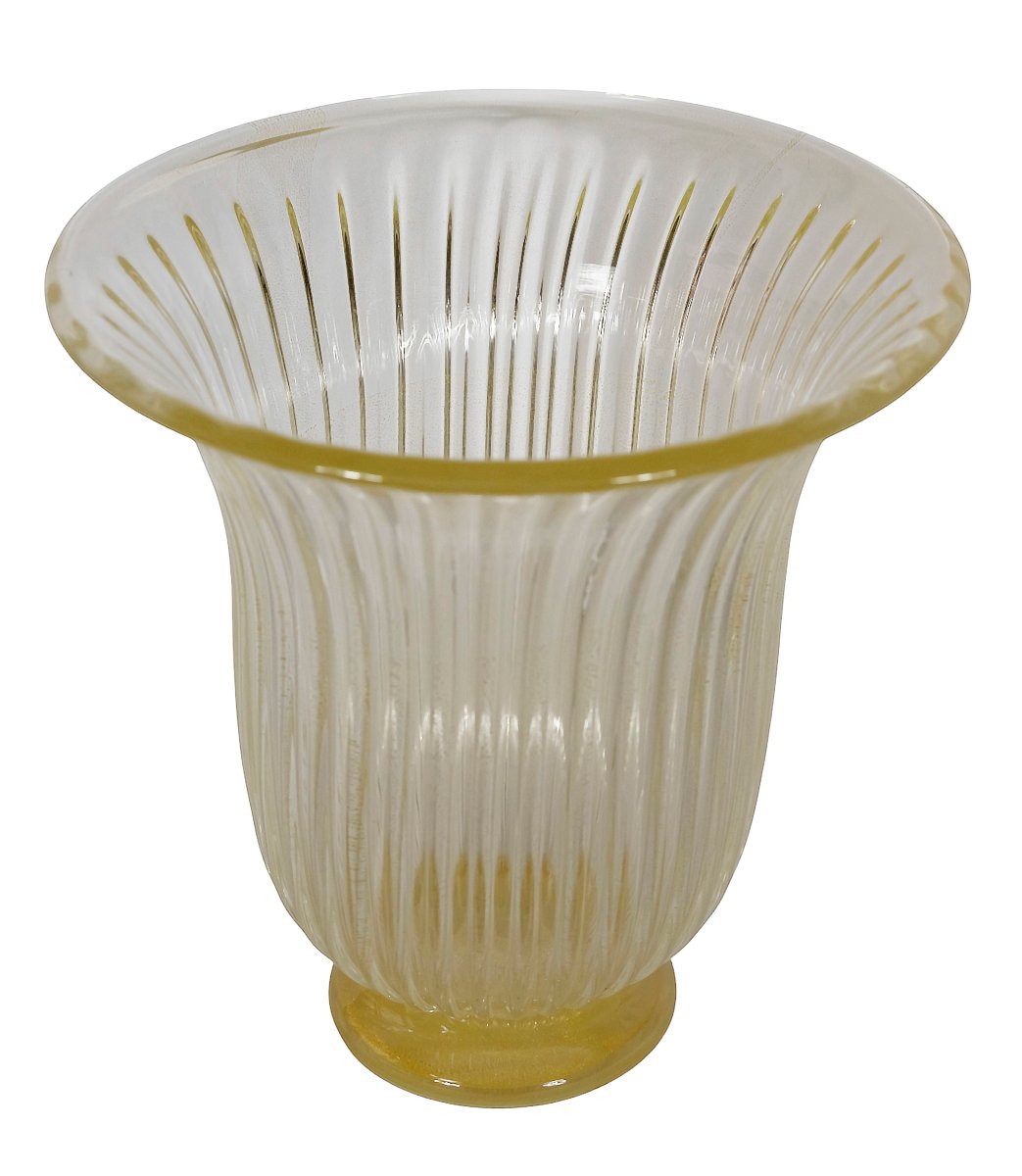 Vase italien en verre de Murano fait main, vers 2000-photo-1