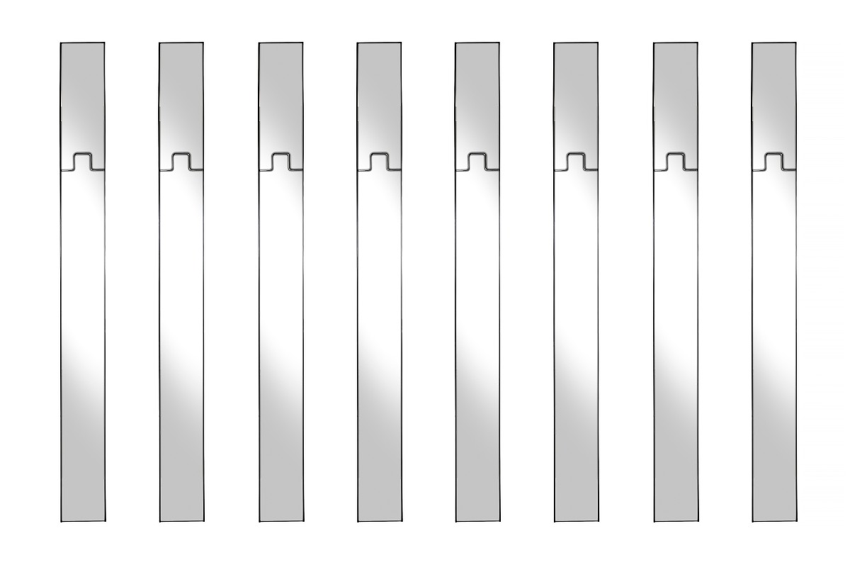 Ensemble de 8 miroirs/porte-manteaux de style Mid-Century par Luciano Bertoncini pour Elco, ann