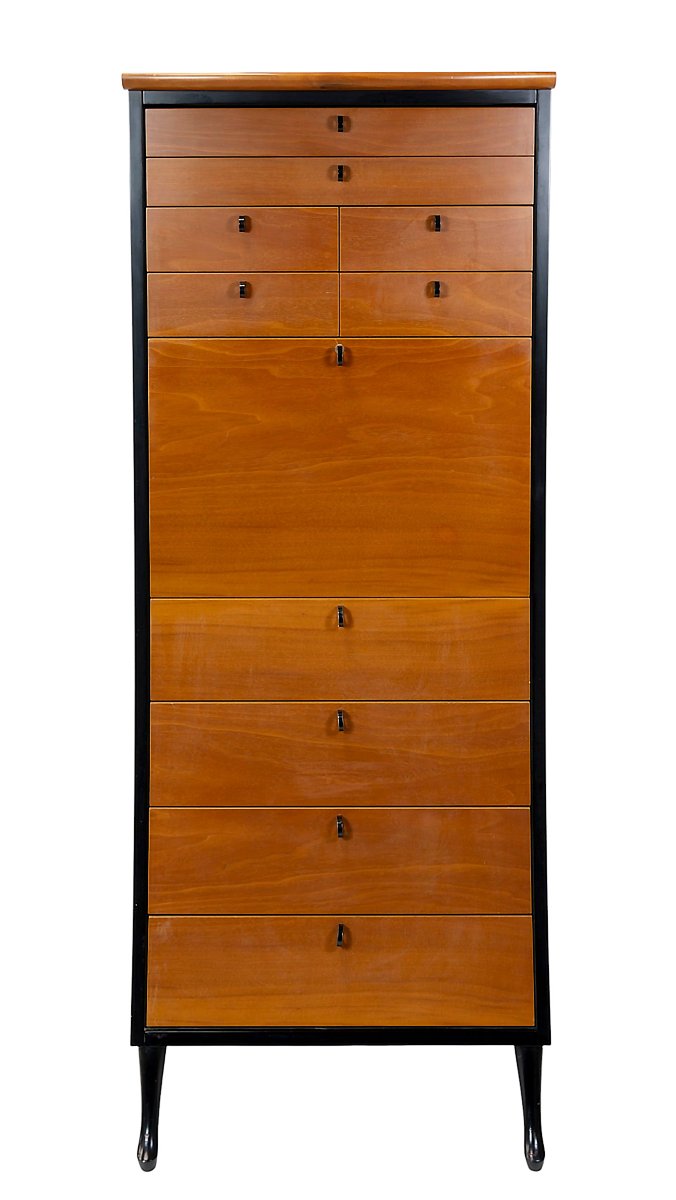 Commode italienne Umberto Asnago de style Mid-Century par Giorgetti, années 1980-photo-2