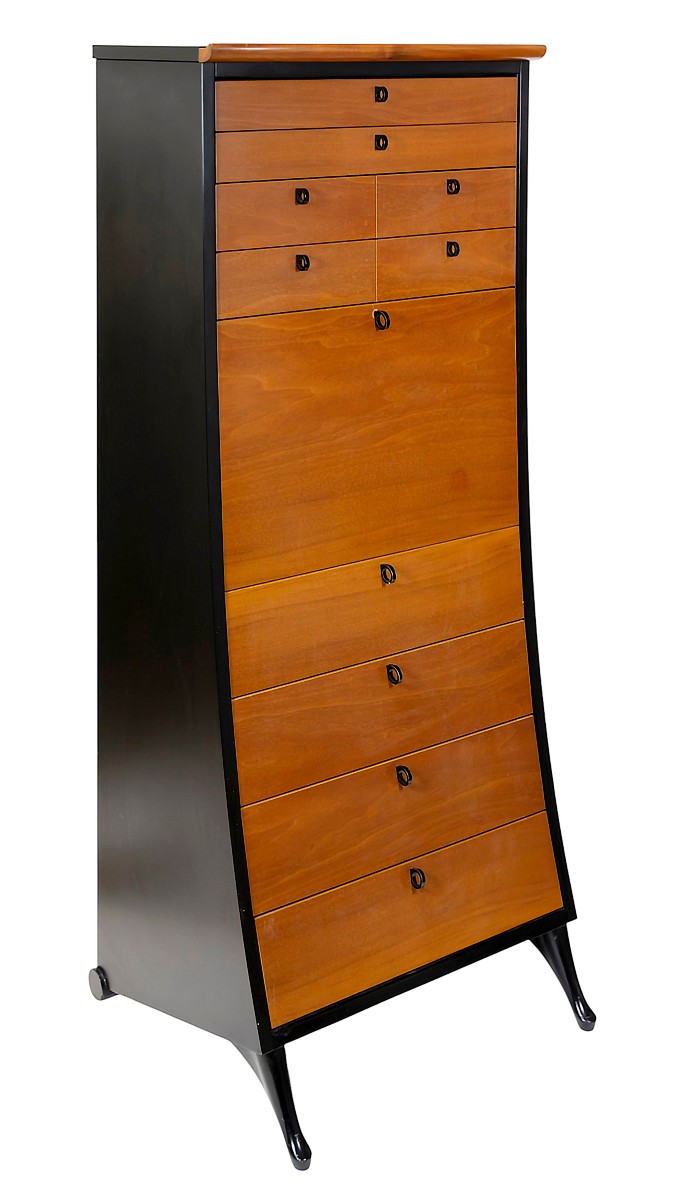 Commode italienne Umberto Asnago de style Mid-Century par Giorgetti, années 1980