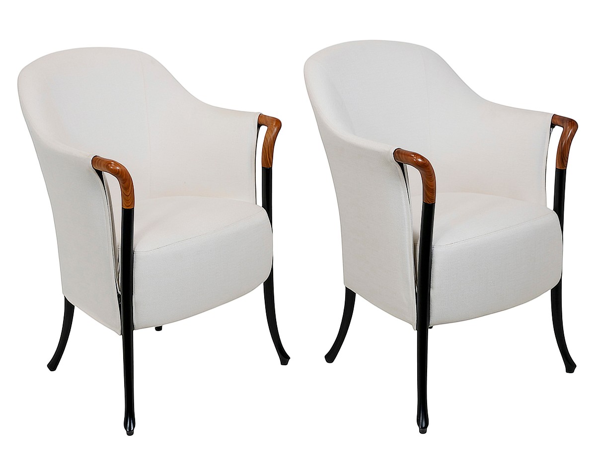 Ensemble de 2 pièces. Fauteuils Giorgetti Progetti par Umberto Asnago