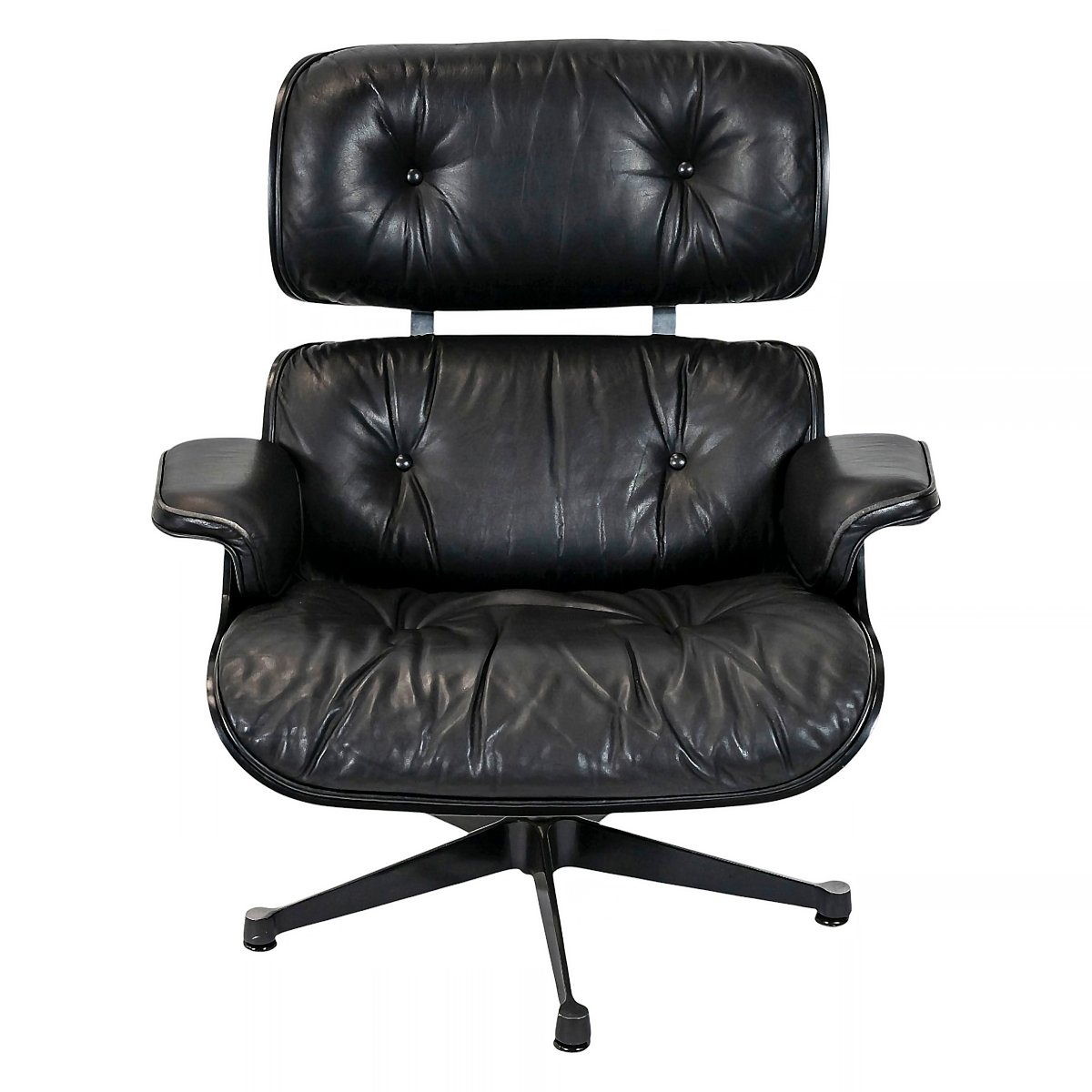 Vintage Eames Lounge Chair And Ottoman Set, Designed By Charles And Ray Eames For Vitra-photo-4