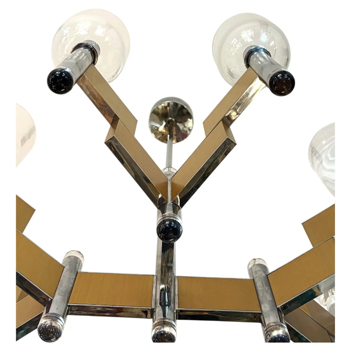 Lustre italien du milieu du XXe siècle, signé Sciolari, vers 1970-photo-3