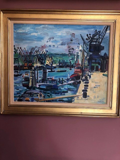 Vue d'Un Port Par Robert Savary-photo-2