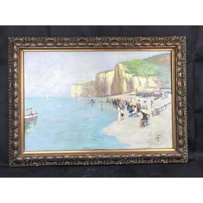 Impressionist Painting Etretat