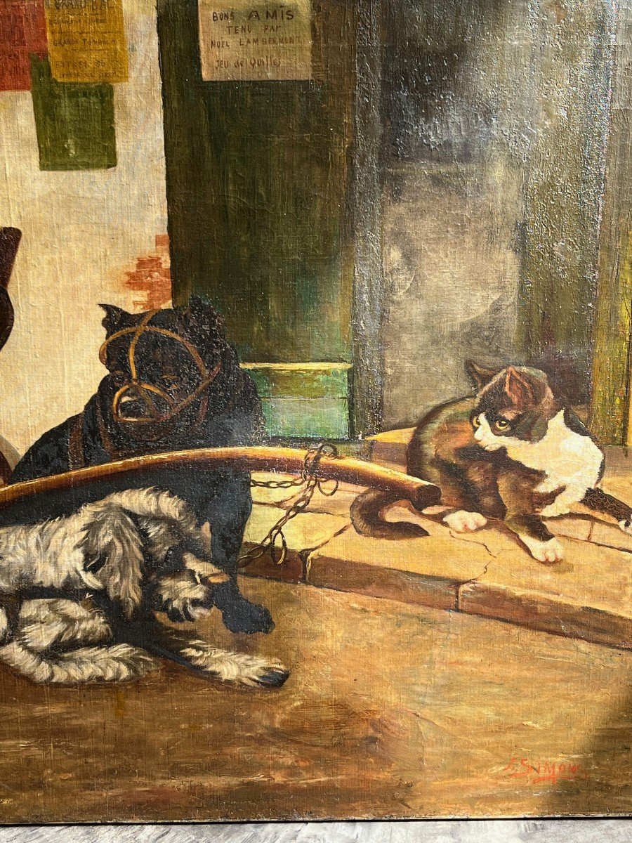 Painting Carriage Pulled By Dogs -photo-2