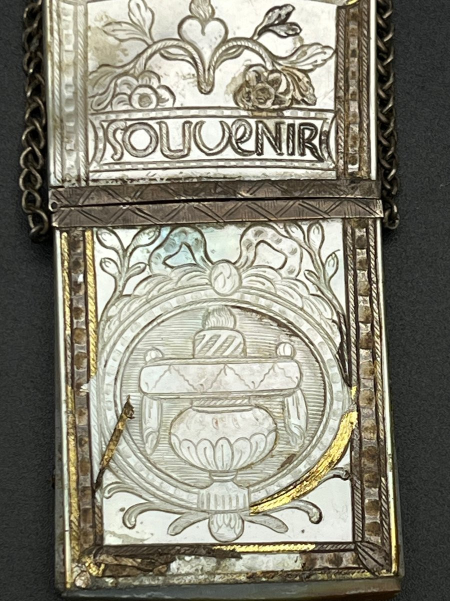 Etui à Tablettes XVIIIème en Nacre -photo-2