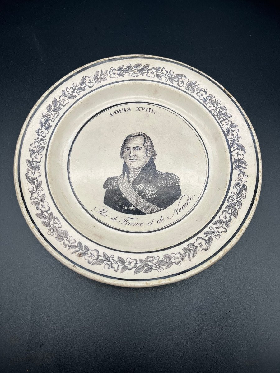 Assiette Louis XVIII  Epoque Restauration-photo-2
