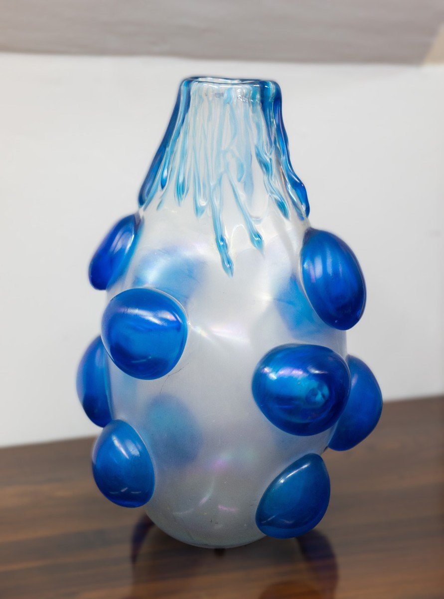 Vase En Verre De Murano Conçu Par Sergio Costantini 