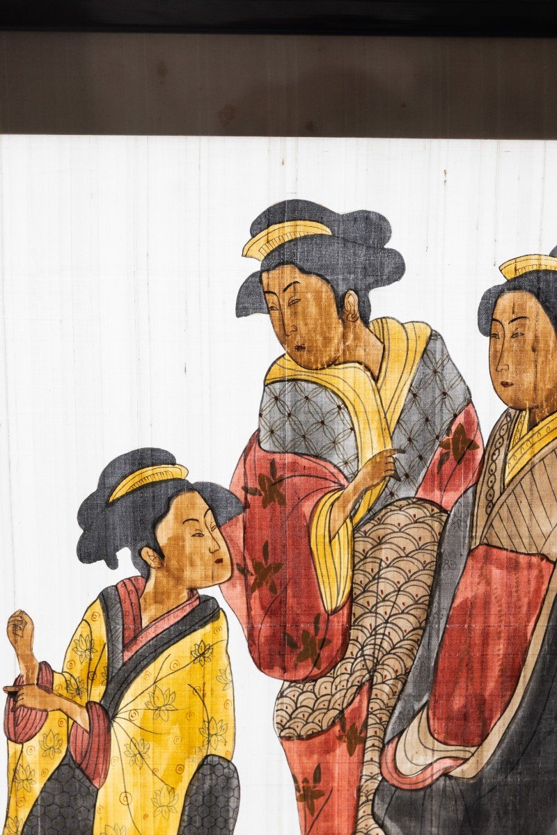Peinture Japonaise Sur Soie-photo-3
