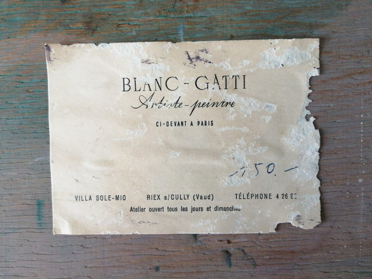 Glimpse With River And Boat, Blanc Gatti-photo-2