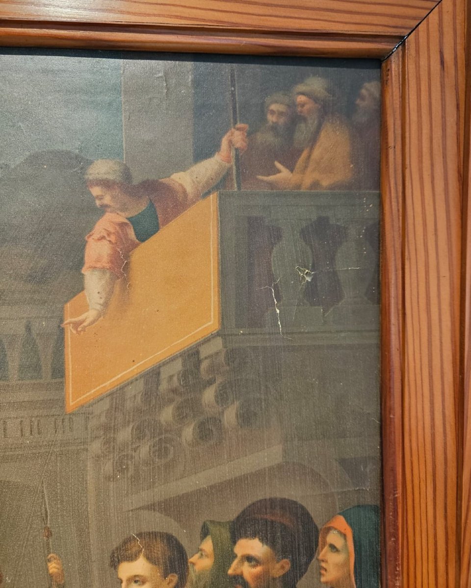 Martyre de sainte Agathe Oléographie sur toile-photo-1