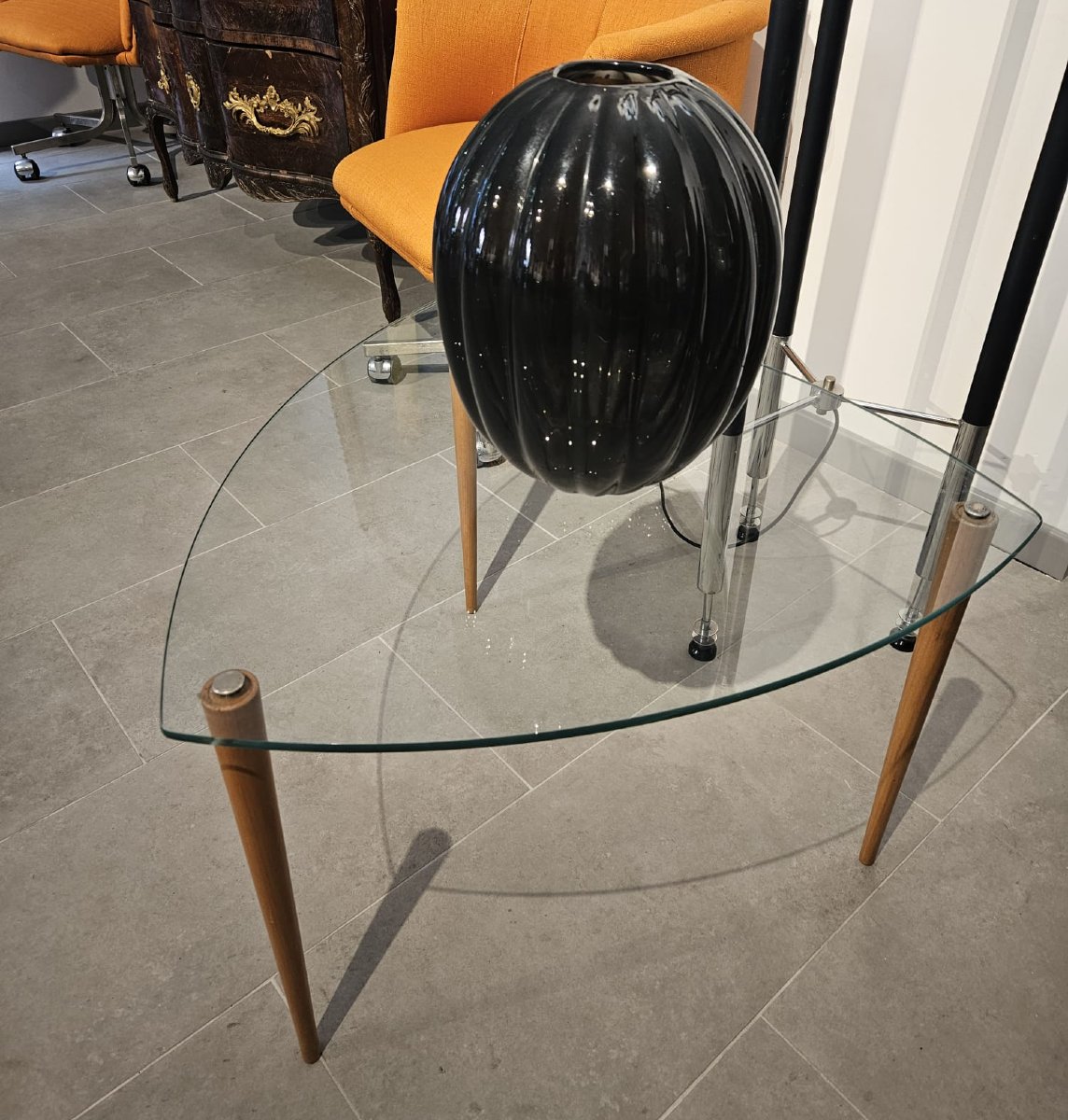 Table basse triangulaire des années 1950 -photo-2