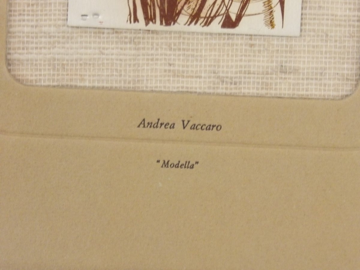 "modella," Engraving On 800 Silver Foil, Limited To 999 Copies-photo-3