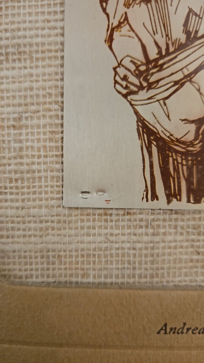 "modella," Engraving On 800 Silver Foil, Limited To 999 Copies-photo-1