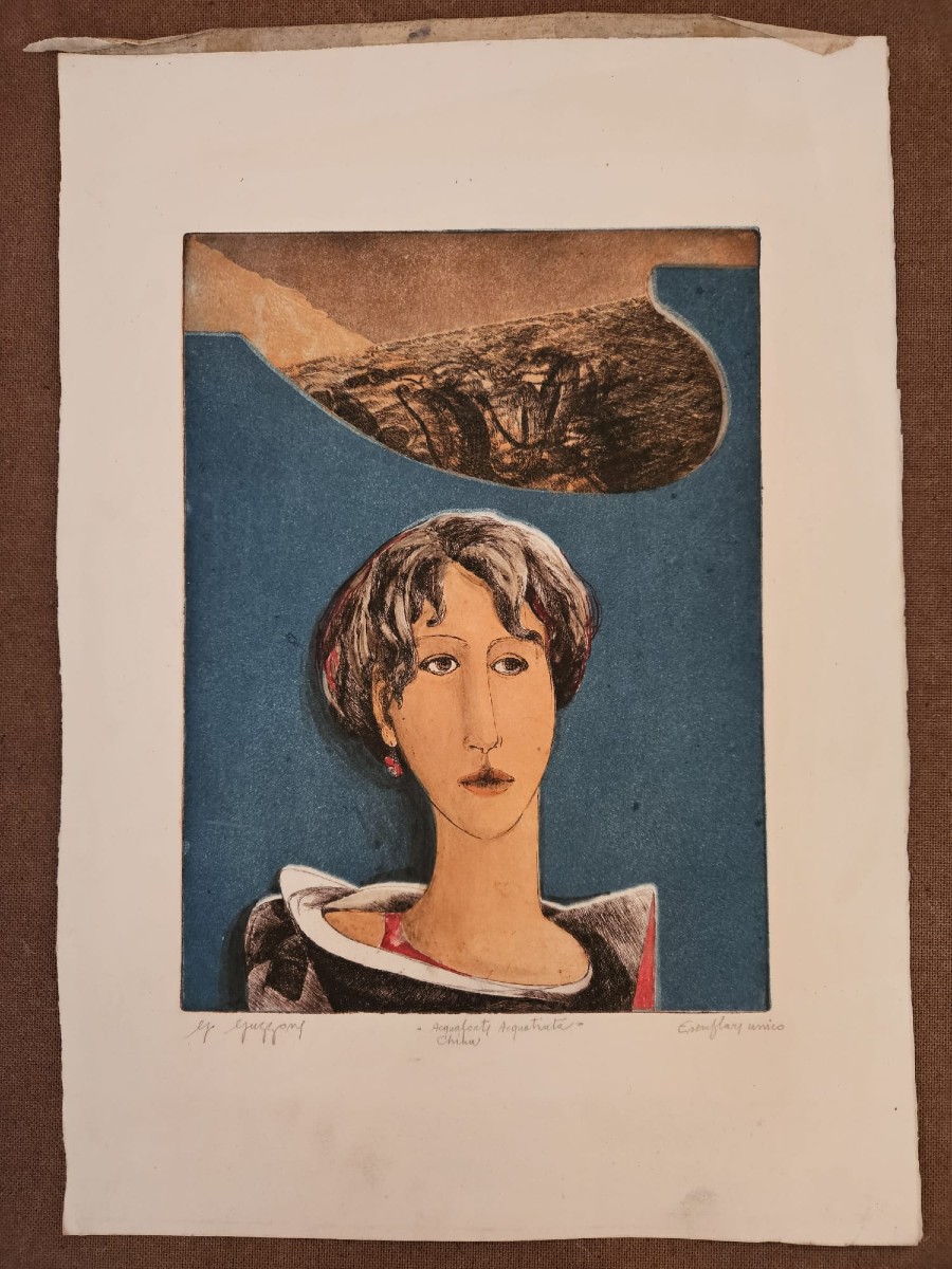 « Le Rêve », gravure à l'encre de Chine de l'artiste Giuseppe Guzzone