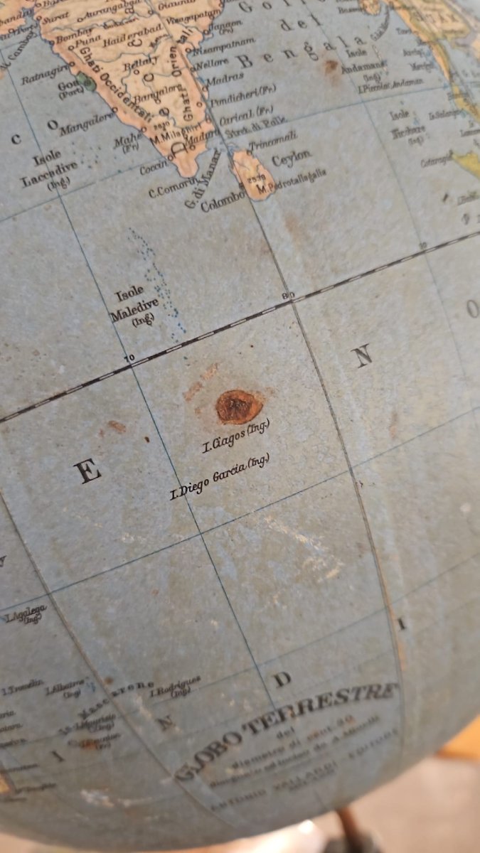 Globe vintage de fabrication allemande-photo-2